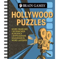 Brain Games - Hollywood Puzzles - by  Publications International Ltd & Brain Games (Spiral Bound)