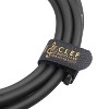 Clef Audio Labs 6.35mm TS to 6.35mm TS Angled to Angled, Black Zinc Alloy Shell/PVC Jacket -6IN-3PK - image 2 of 4