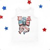 The Juniper Shop Coquette USA Bow Grunge Toddler Tank - 2 of 4