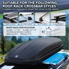 Garvee Cubic Feet Rooftop Cargo Box Carrier, Dual-Side Opening, Universal Fit for Cars & SUVs, Waterproof ABS Material with Secure Straps & Keys - 4 of 4