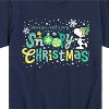 Boys' - Peanuts - Snoopy and Woodstock Christmas Skating Short Sleeve Graphic T-Shirt - 2 of 4