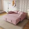 NicBex Convertible Sofa Bed Couch with Adjustable Back & Foldable Arm,Flannelette Upholstered Sleeper Sofa for Living Room,Bedroom - 2 of 4