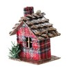 Northlight 4.25" Plaid Country Cabin Christmas Ornament - Red - 2 of 4