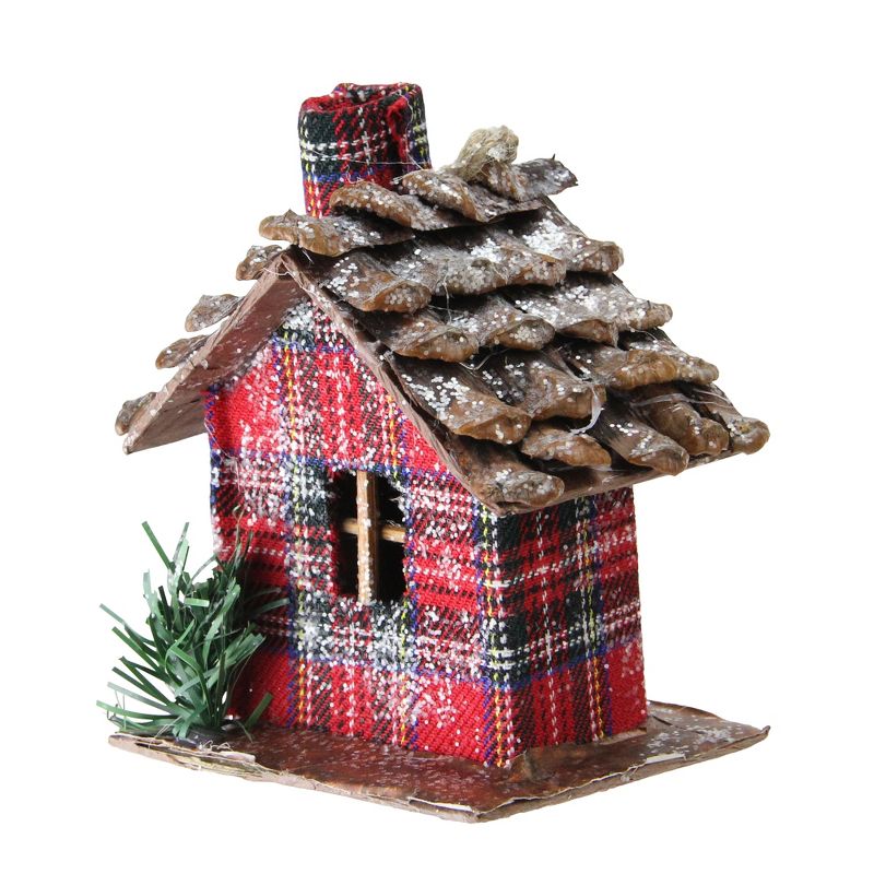Northlight 4.25" Plaid Country Cabin Christmas Ornament - Red, 2 of 6