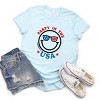 Simply Sage Market S.W.Smiley Party in the USA Smiley Face Short Sleeve Tee - 3 of 4