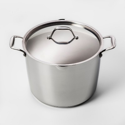 12qt Stainless Steel Stock Pot with Lid - Made By Design™