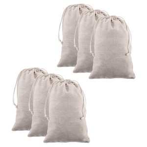 Unique Bargains Cotton Foldable Gym Travel Hiking Storage Drawstring Bag 12 Pcs - 1 of 4