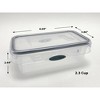 Stor-All Solutions Press-N-Click 6-Piece Airtight Food Storage Container Set - Great For Portion Control, Leftovers & All Types Of Storage - 3 of 4