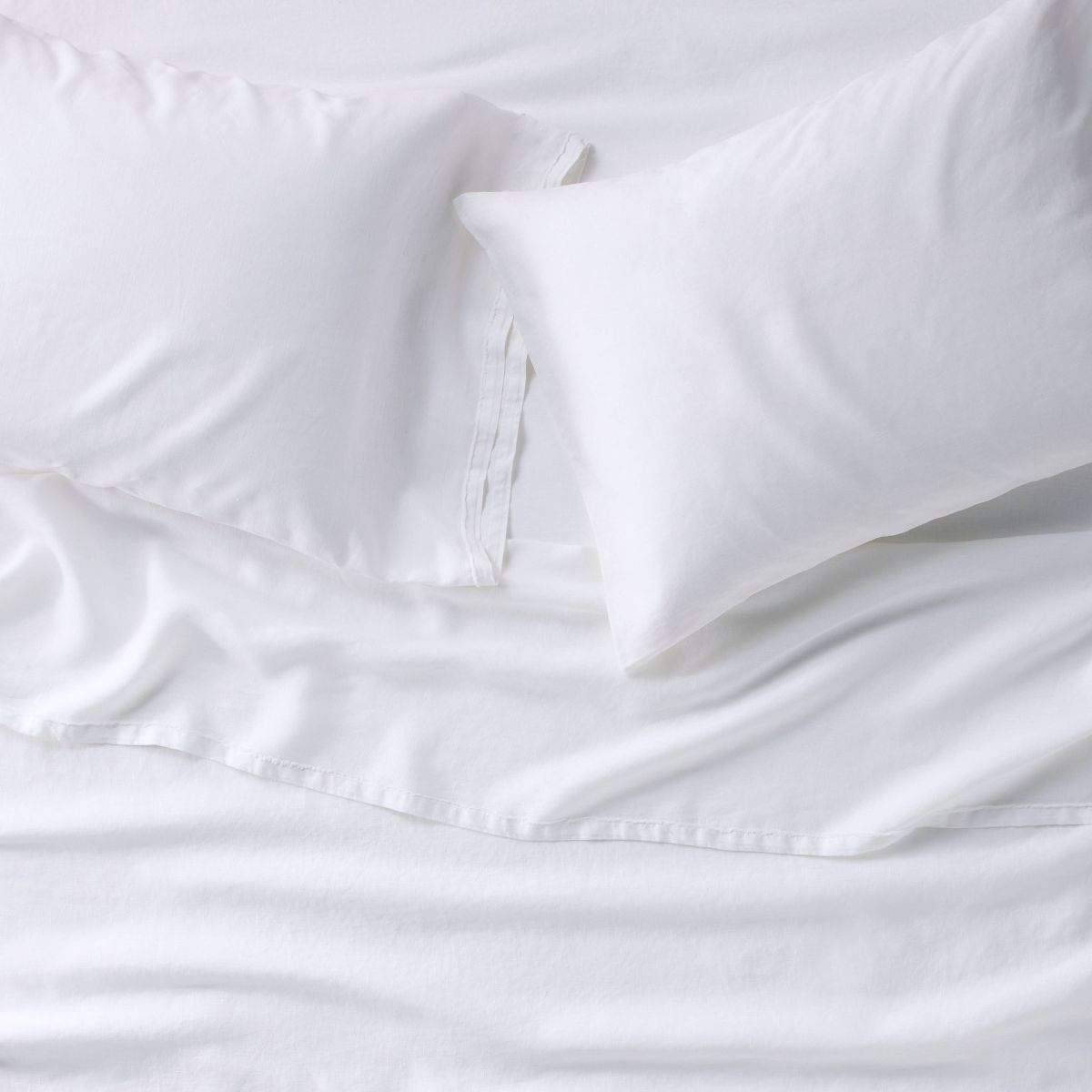 King 100% Linen Sheet Set White - Casaluna™