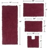 Fantasia Bath Rug Collection Cotton Shaggy Pattern Tufted Set of 4 Bath Rug Set - Home Weavers - 2 of 3