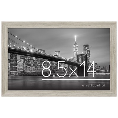 Americanflat 8.5x14 Picture Frame in Drift Wood - Composite Wood with Shatter Resistant Glass