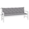 vidaXL Garden Bench Cushions 2pcs Gray 70.9"x19.7"x2.8" Oxford Fabric - 4 of 4