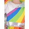 HalloweenCostumes.com Small Girl Kid's Royal Rainbow Costume Dress | Girls One-Shoulder Multicolor Skirt, Blue/Purple/Green - 3 of 4