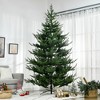 HOMCOM 9 FEET Artificial Christmas Tree, Pine Hinged Xmas Tree with Realistic Branches, Steel Base, Auto Open, Green - 3 of 4