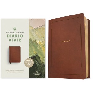 Biblia de Estudio del Diario Vivir Ntv (Sentipiel, Café, Letra Roja) - (Leather Bound) - 1 of 1