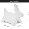AuldHome Design Reindeer Place Card Holders 12pk, Ceramic Reusable Christmas Place Markers for Table - 3 of 4