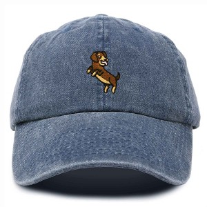 Dalix Dachshund Embroidered Cotton Dad Hat Casual Adjustable Baseball Cap for Dog Lovers Womens - 1 of 4