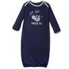 Hudson Baby Infant Boy Cotton Long-Sleeve Gowns 4pk, Little Explorer, 0-6 Months - 2 of 4