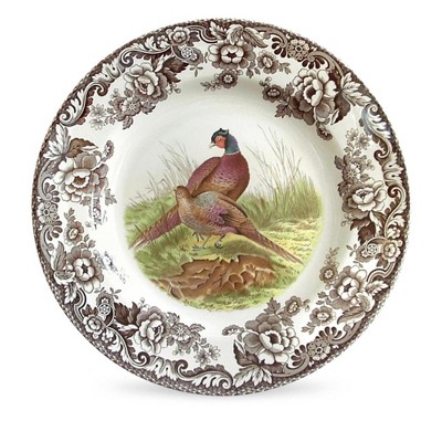Spode Woodland 10.5” Dinner Plate, Perfect for Thanksgiving and Other Special Occasions, Made in England, Bird Motifs