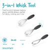 Dreamfarm Flisk 3-in-1 Balloon Whisk Set, 11.5″ & 9″ Multi-Functional Whisks, Baking, Cooking, Sauces & Gravy, Flat, Sauce & Balloon Wire Whisks - 2 of 4