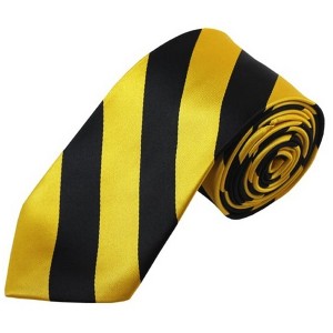 Men's 2.75 W And 58 L Inch With 0.75 Inch Stripe Width College Stripe Slim Woven Necktie - 1 of 3