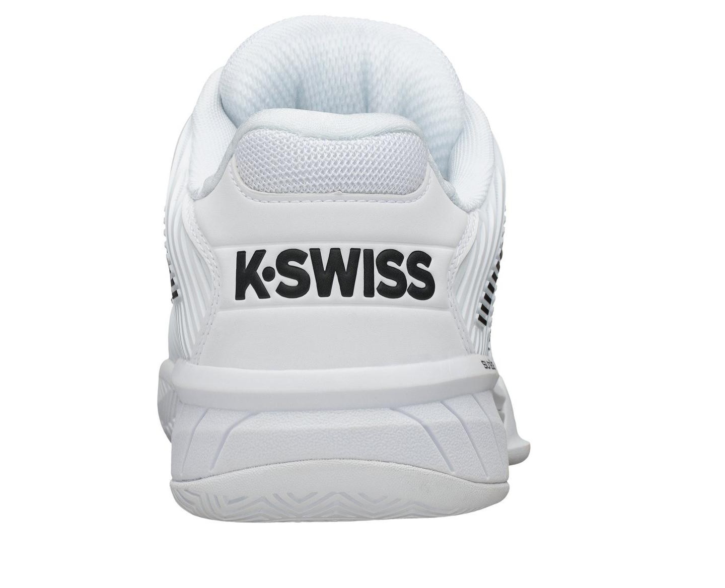 Мужские кроссовки K-Swiss Hypercourt Express 2 Tennis Shoe (White/Black), цвет: Белый — фото 4