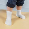Cozyway Baby Anti Slip Crew Socks 6 Pack with Grips - Size 5-9 for Toddlers, Unisex (6 Pack White, 1-3T (Shoe Size 5-9)) - 3 of 4
