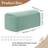 Unique Bargains Anti-Slip Stretch Couch Armrest Slipcovers 4 Pcs - 2 of 4
