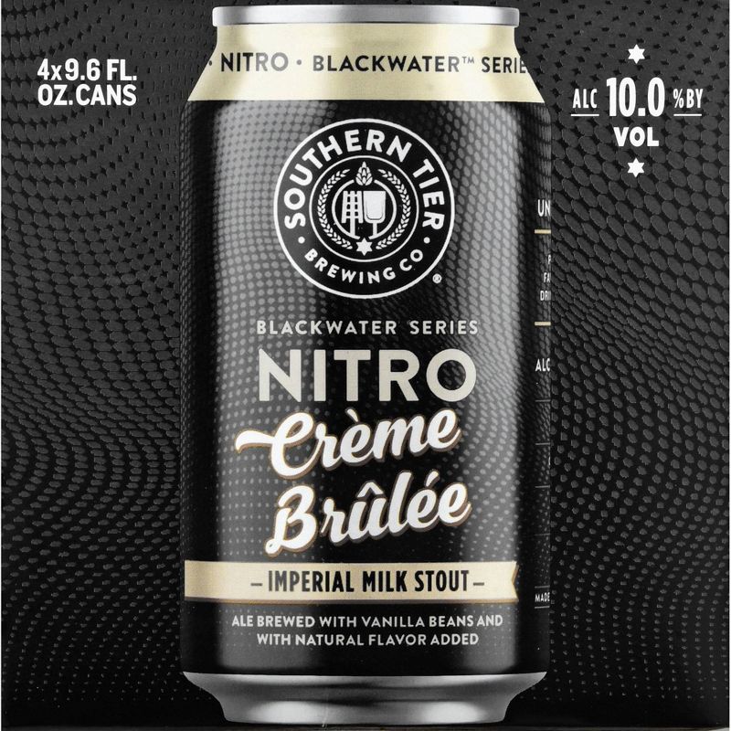 Southern Tier Black Water Nitro Creme Brulee Imperial Milk Stout- 4pk/9.6 fl oz Cans, 5 of 6