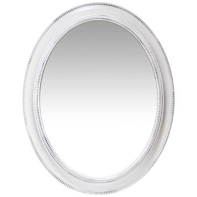 30" Sonore Antique Oval Wall Mirror White - Infinity Instruments