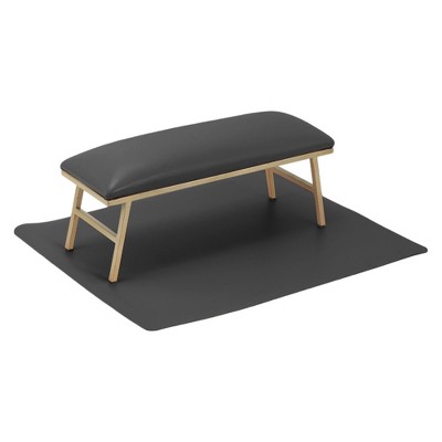 Unique Bargains Non-Slip Arm Rest for Nails Tech with Nail Table Mat 1 Set