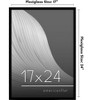 Americanflat 17x24 Picture Frame with Polished Plexiglass - Streamline Collection - Thin Border Picture Frame for Wall Display - Black - 2 of 4