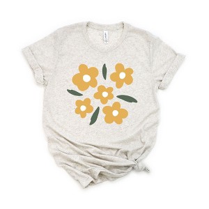 Simply Sage Market Women's Yellow Daisies Short Sleeve Graphic Tee - 1 of 2