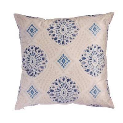 24"x24" Oversized Avita Medallion Square Throw Pillow - Sure Fit