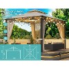 Bigget Steel 10x12 Soft-top Grill Gazebo with Mosquito Net Outdoor Tent for Gardens, Patio, Backyard - 3 of 4