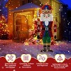 Syemin Decorative Holiday Scene Props Nutcracker Christmas Yard Decorations Outdoor Holiday Indoor Decor Displays, Red, 26.77"*26.77"*66.14" - 4 of 4