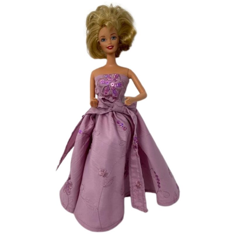 Doll Clothes Superstore Mauve Sequin Dress Fits 11 1/2 Inch Fashion Dolls, 3 of 5