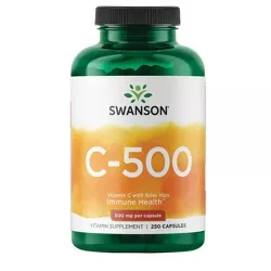 Swanson Vitamin C with Rose Hips 500 mg Capsule 250ct