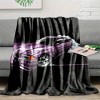 Fisfet Vintage Purple Sports Car Print Flannel Throw Blanket,Christmas Gift. - 3 of 4