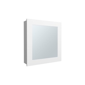 GlasFlength Decorative Wall Mirrors Wall Art Bathroom Decor Cabinet Wall Mount Vanity Medicine with Mirror for Bathroom, White, 5.7"*18.6"*20.5" - 1 of 4