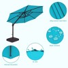 Sonkuki 11FT Outdoor Cantilever Patio Umbrella w/Base and Aluminium Pole, 360° Rotation and Infinite Canopy Angle Adjustment - 4 of 4