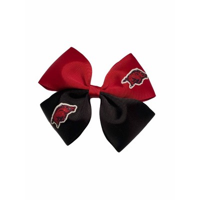 NCAA Arkansas Razorbacks Glitter Pinwheel Hair Bow