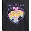 Women's - Polly Pocket - Polly Pocket Heart Lightweight French Terry Wide Neck Long Sleeve Shirt - 2 of 4