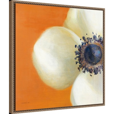 22" x 22" Warm Toned Botanical Canvas Print with Frame