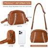 FATMOON Baseball Crossbody Purses for Women Mom Sport Small Baseball Shoulder Bag Vegan Leather Softball Handbags - 3 of 4