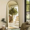 BEAUTYPEAK 71"x26" Arched Full Length Mirror with Stand, Wall Mounted Floor Mirror or Leaning Mirror for Bedroom or Living Room - 3 of 4