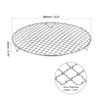 Unique Bargains Stainless Steel Round Cross Wire Barbecue Grill with Legs - 2 of 4