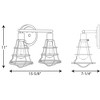 Progress Lighting Gauge Collection 2-Light Bath Vanity in Graphite with Glass Shade - 2 of 2