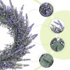 Unique Bargains Farmhouse All Seasons Lavender Wreaths for Wedding Party Wall Window - 2 of 4