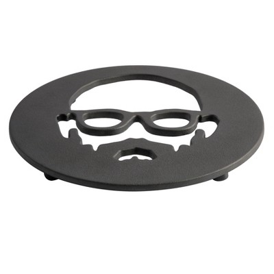 Babish Cast Iron 8-Inch Preseasoned Face Trivet